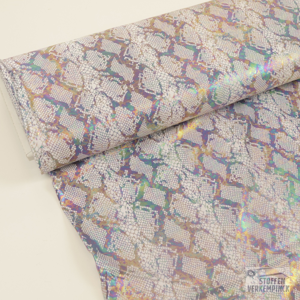 Lycra Jersey Snake Foil White