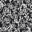 Velvet Satin Paisley Black