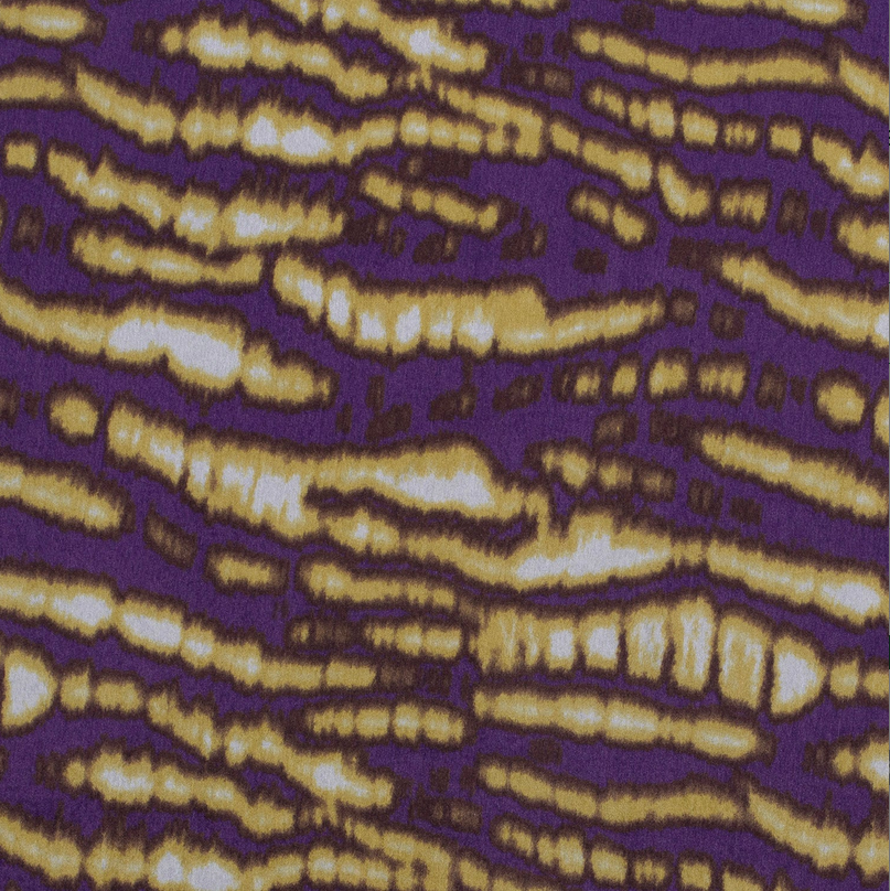 Velvet Satin Streaky Purple/Kiwi