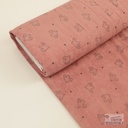 Stretch Badstof Birds Rose