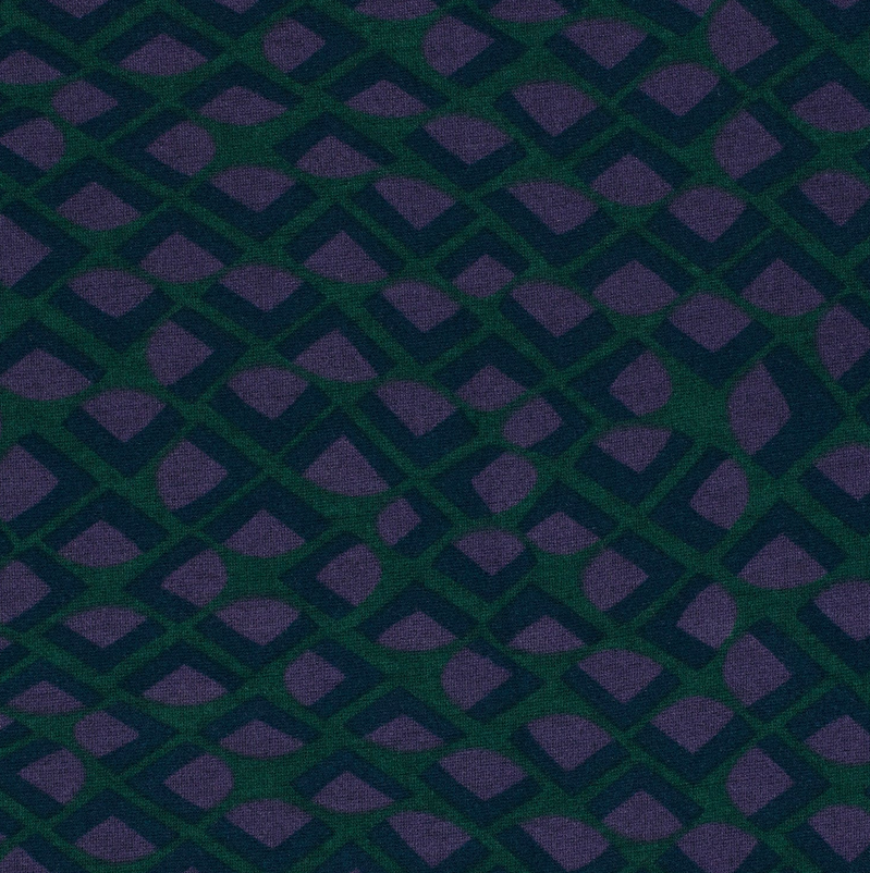 Dubbeljersey Mosaic Purple/Green