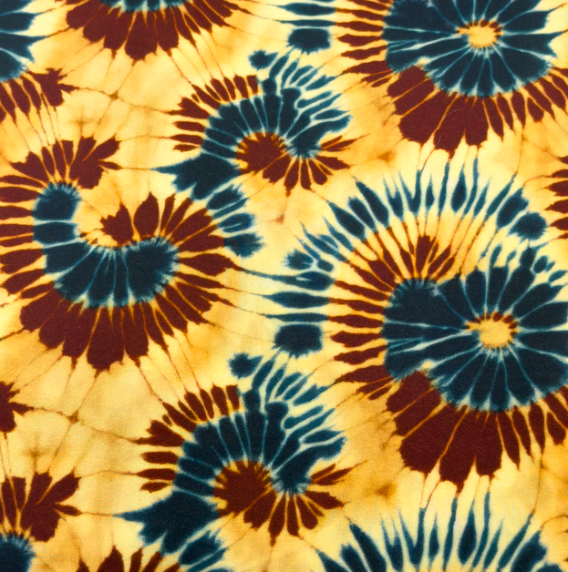 Viscose Digital Batik Ochre