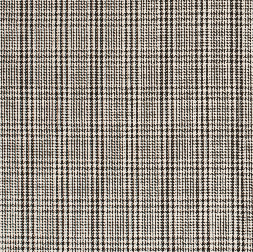Gabardine Prince de Galle Black/White