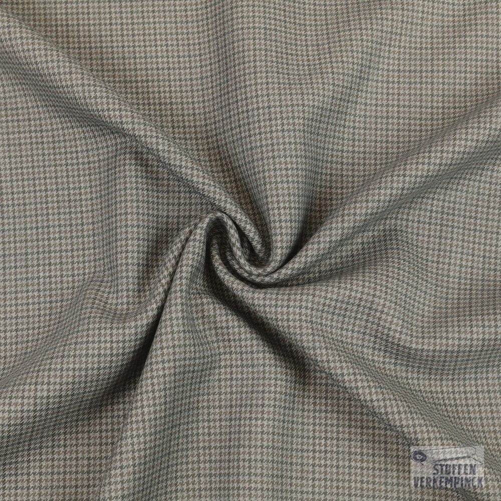 Wollen Gabardine Ruitje Denim