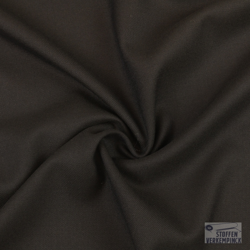 Breedtestretch met Wol Navy