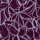 Viscose stretch Abstract Flowers Purple