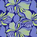 Lenzing Ecovero Flowers Cobalt