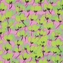 Viscose Digital Tulipes Green/Rose