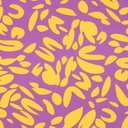 Stretch Magnolia Abstract Leaves Lilac