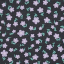 Sweat Melange Flowered Dark Denimblue