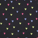 Jersey Melange Neon Hearts Dark Denimblue