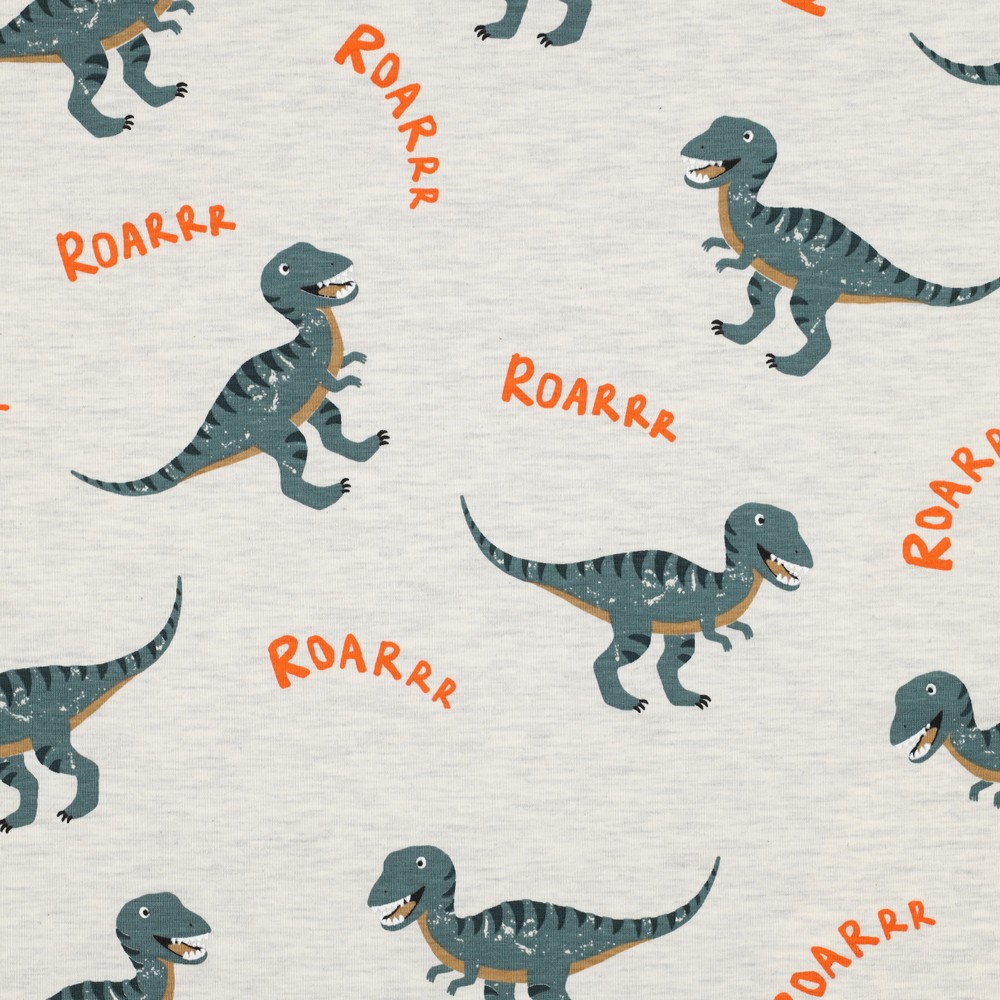 Jersey Melange Dino's Ecru