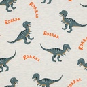 Jersey Melange Dino's Ecru