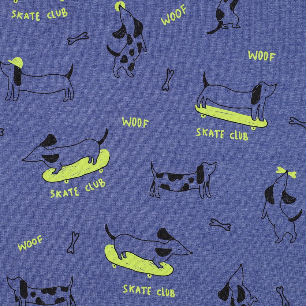 Jersey Melange Skate Club Cobalt