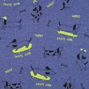 Jersey Melange Skate Club Cobalt