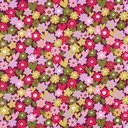 Jersey Pretty Flowers Fuchsia/Green