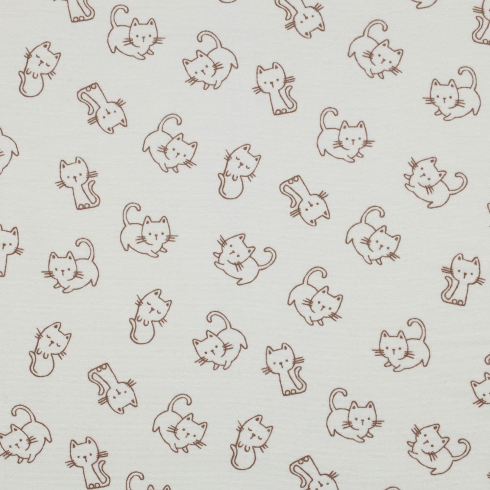 Flanel Cats Off White