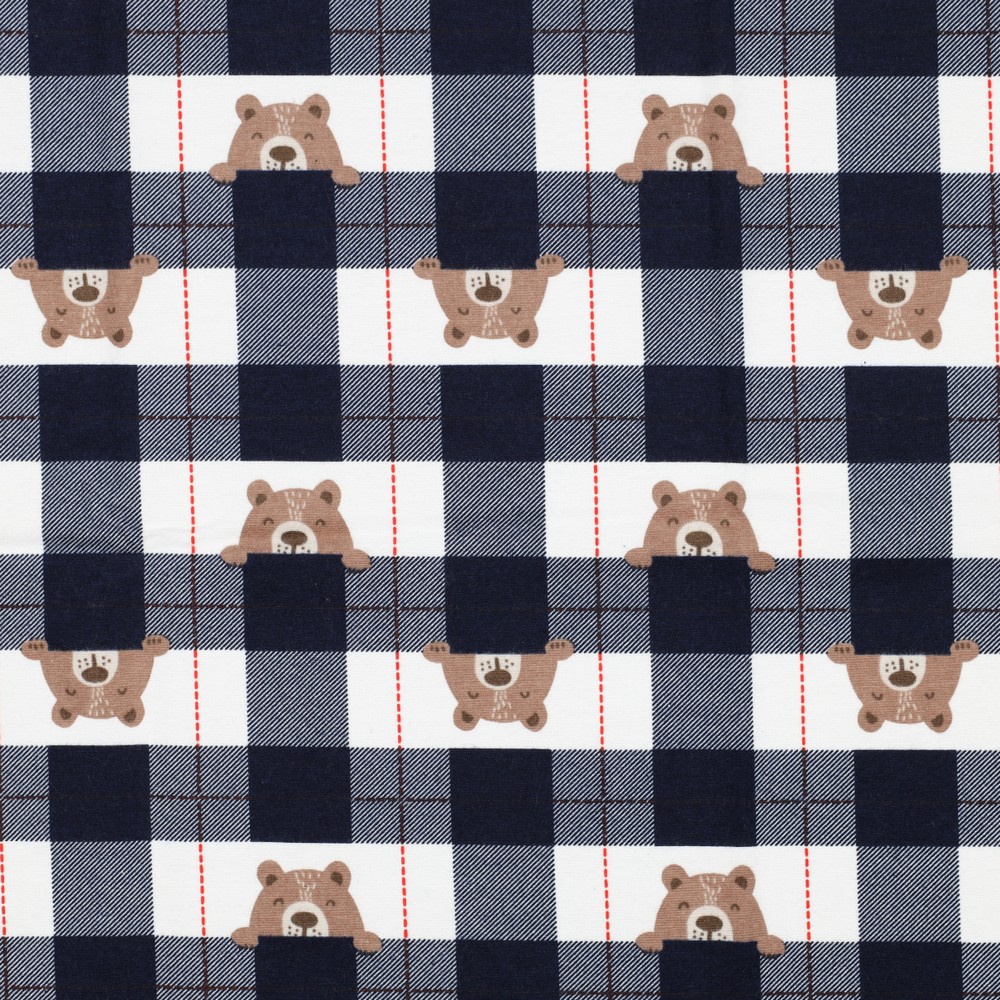 Flanel Bear Check Navy