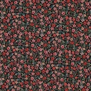 Fine Poplin Digital Mille Fleurs Black/Red