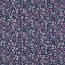 Fine Poplin Digital Mille Fleurs Navy/Purple