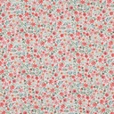 Fine Poplin Digital Mille Fleurs White/Coral