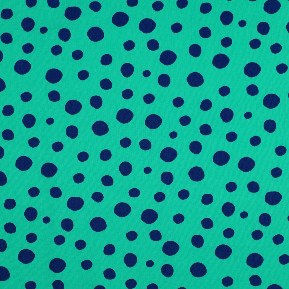 Fine Poplin Balls Blue/Green