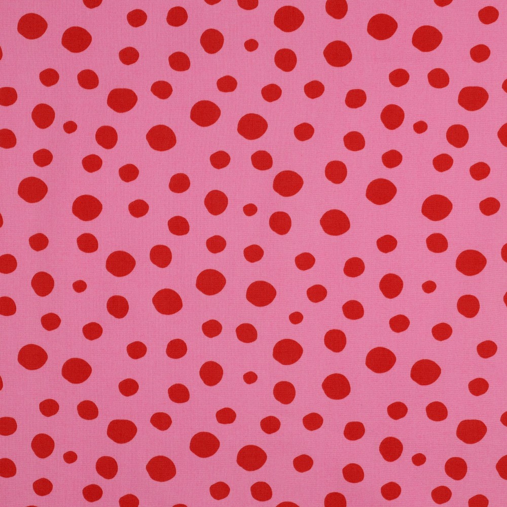 Fine Poplin Balls Red/Rose