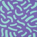 French Terry Playful Nerida Hansen Purple