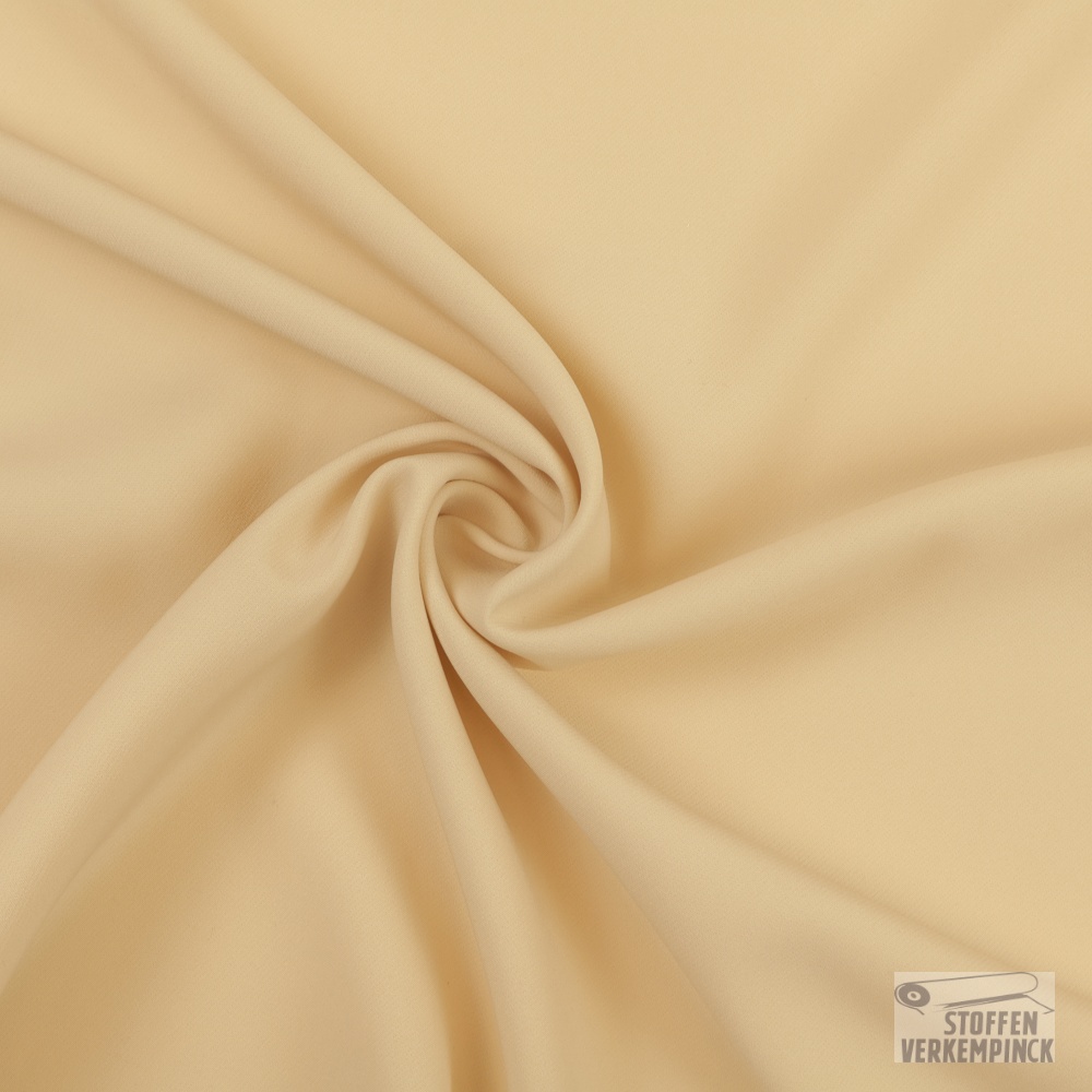 Polyester Bi-stretch Licht Beige