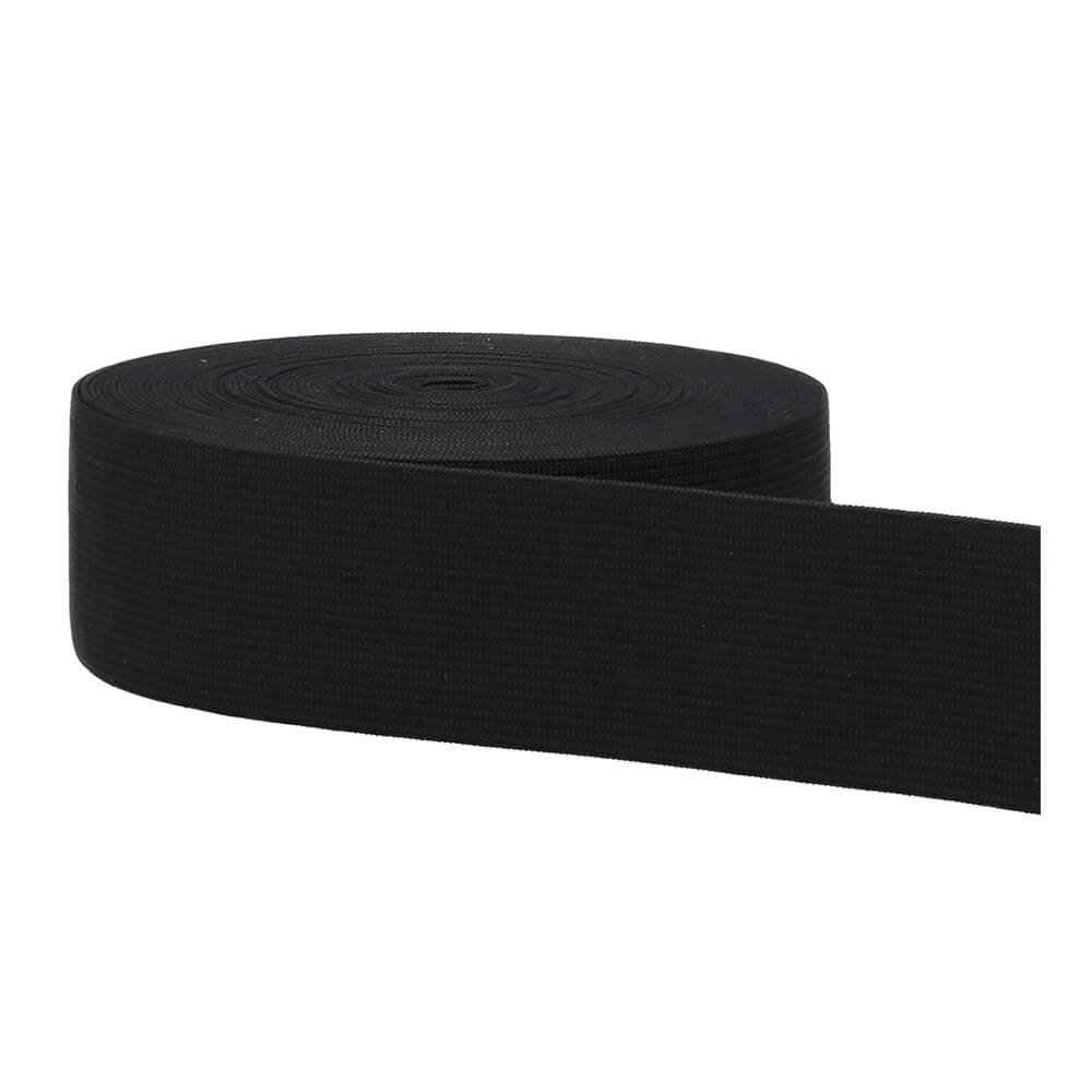 Ceintuurelastiek 40mm - 000 zwart