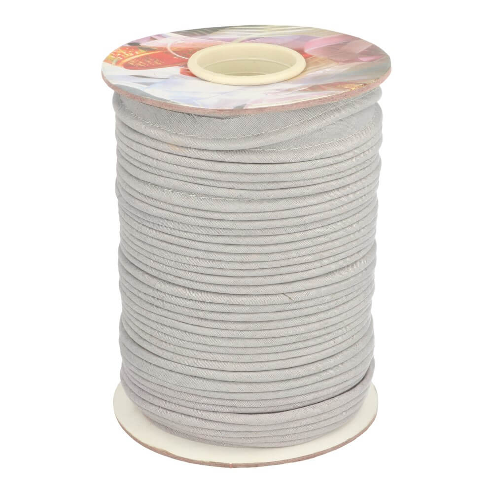 Paspelband kat/polye 3mm lichtgrijs