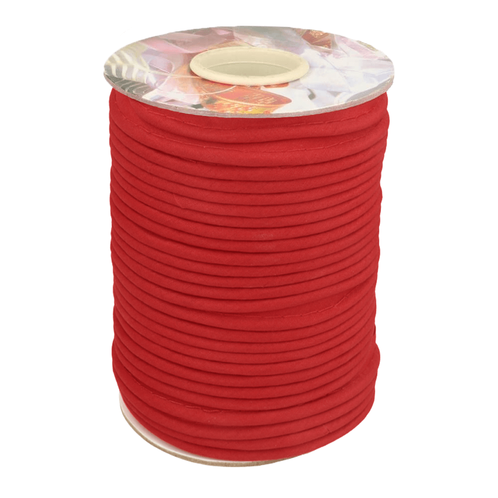 Paspelband kat/polye 3mm rood