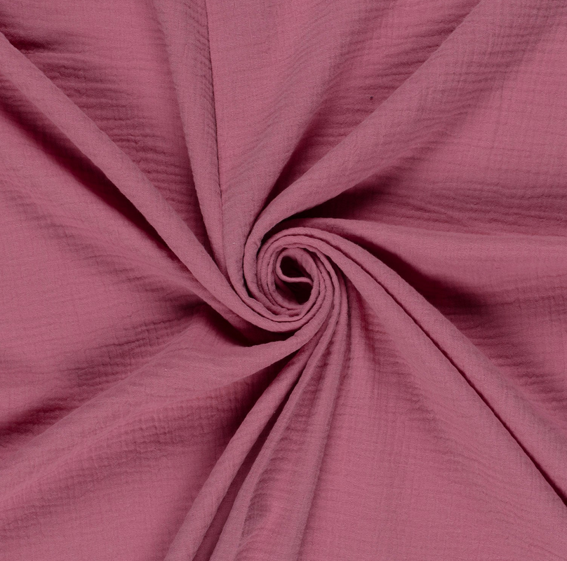 Double Gauze Dark Old Pink