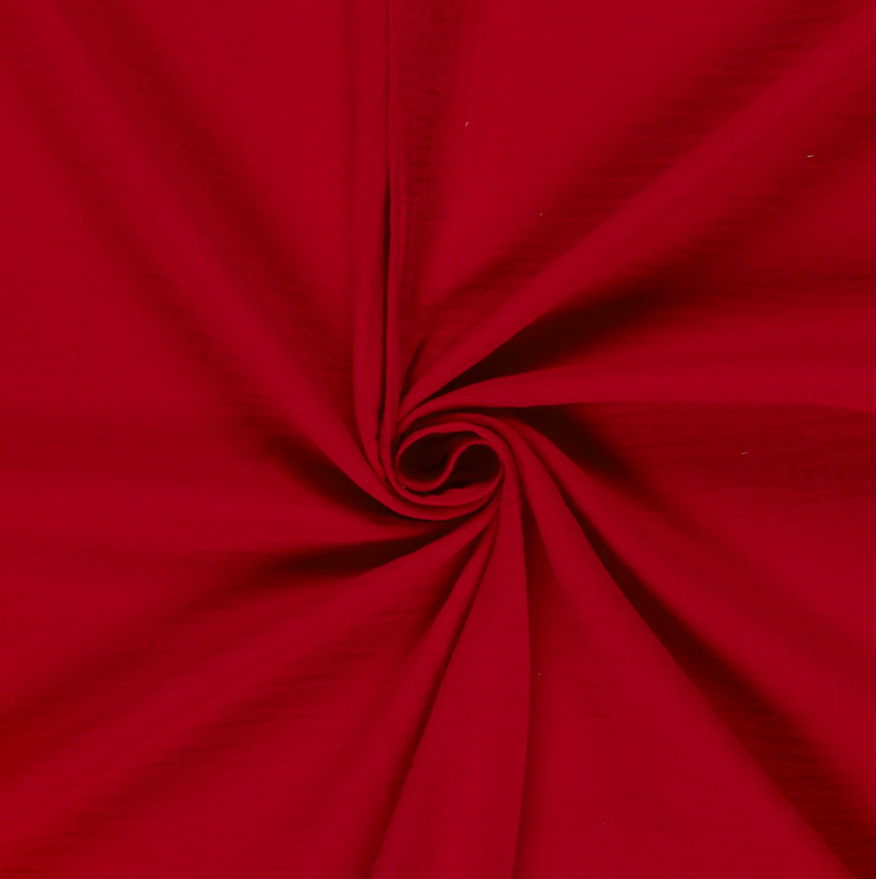 Double Gauze Dark Red