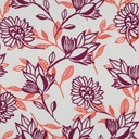 Visco/Lin Flowers Purple