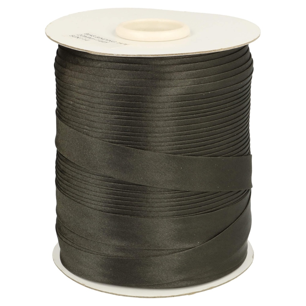 Biaisband satijn 20mm - 580 - zwart