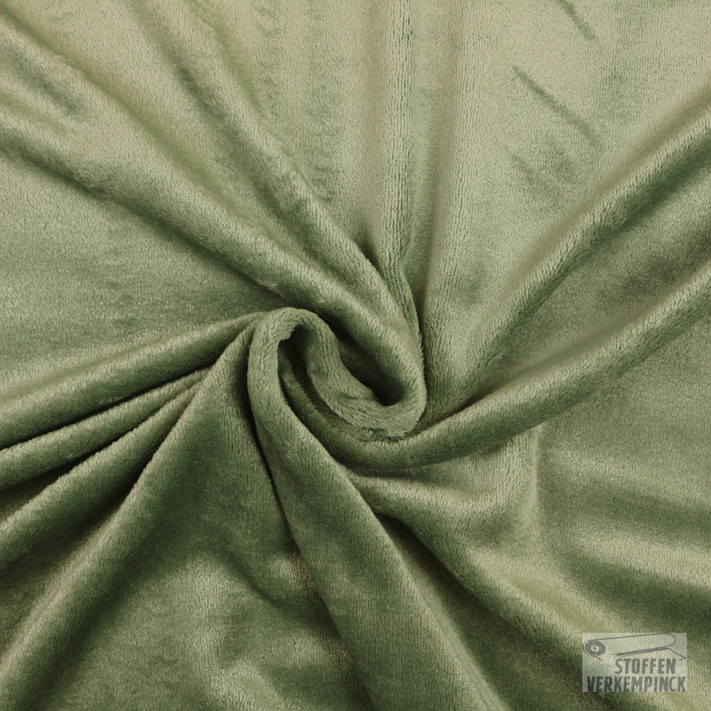 Wellnessfleece Uni Oud Groen