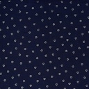 Double Gauze Silver Hearts Navy