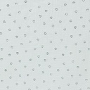 Double Gauze Silver Hearts White