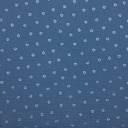 Double Gauze Silver Hearts Jeansblue