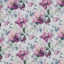Double Gauze Digital Flowers White