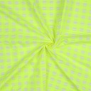 Co/Pl Yarn Dyed Neon Checks 0.5cm. Yellow