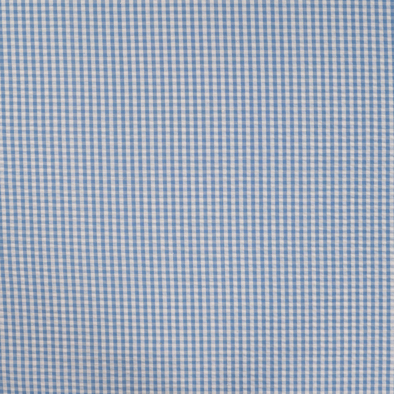 Seersucker Poly/Co Vichy Light Blue