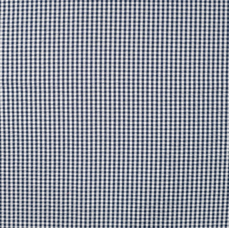 Seersucker Poly/Co Vichy Dark Blue