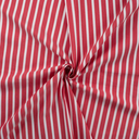 Popeline stretch Stripes Red