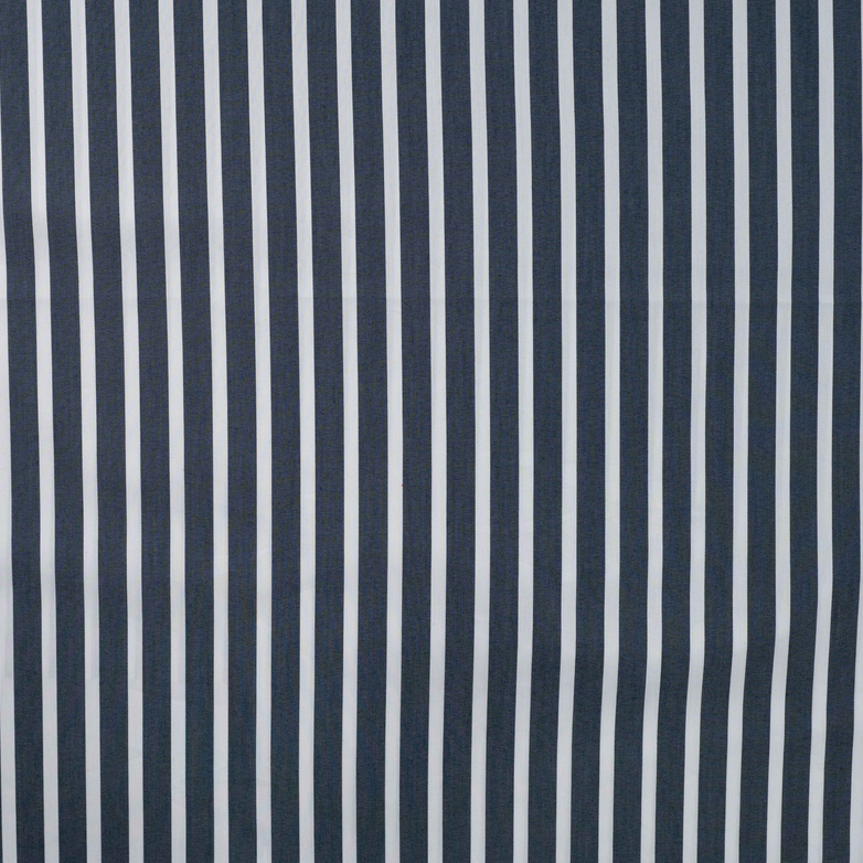 Popeline stretch Stripes Navy