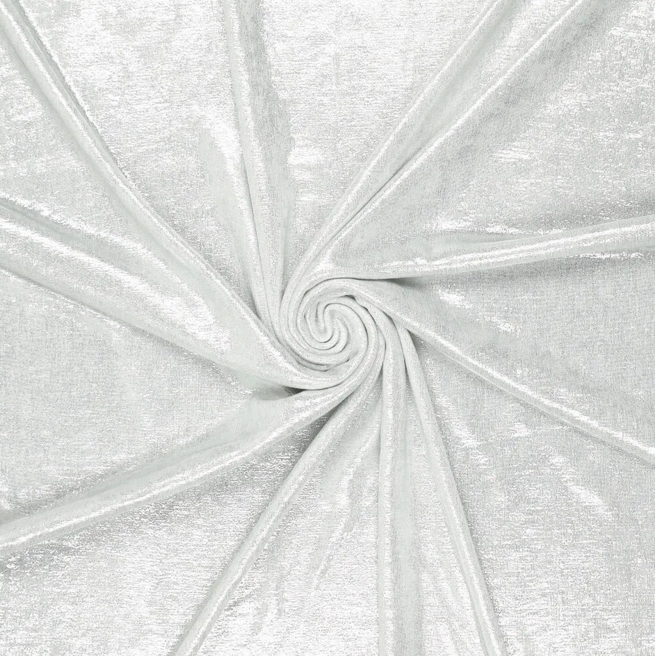 Jersey Slinky Bijoux Foil Off White