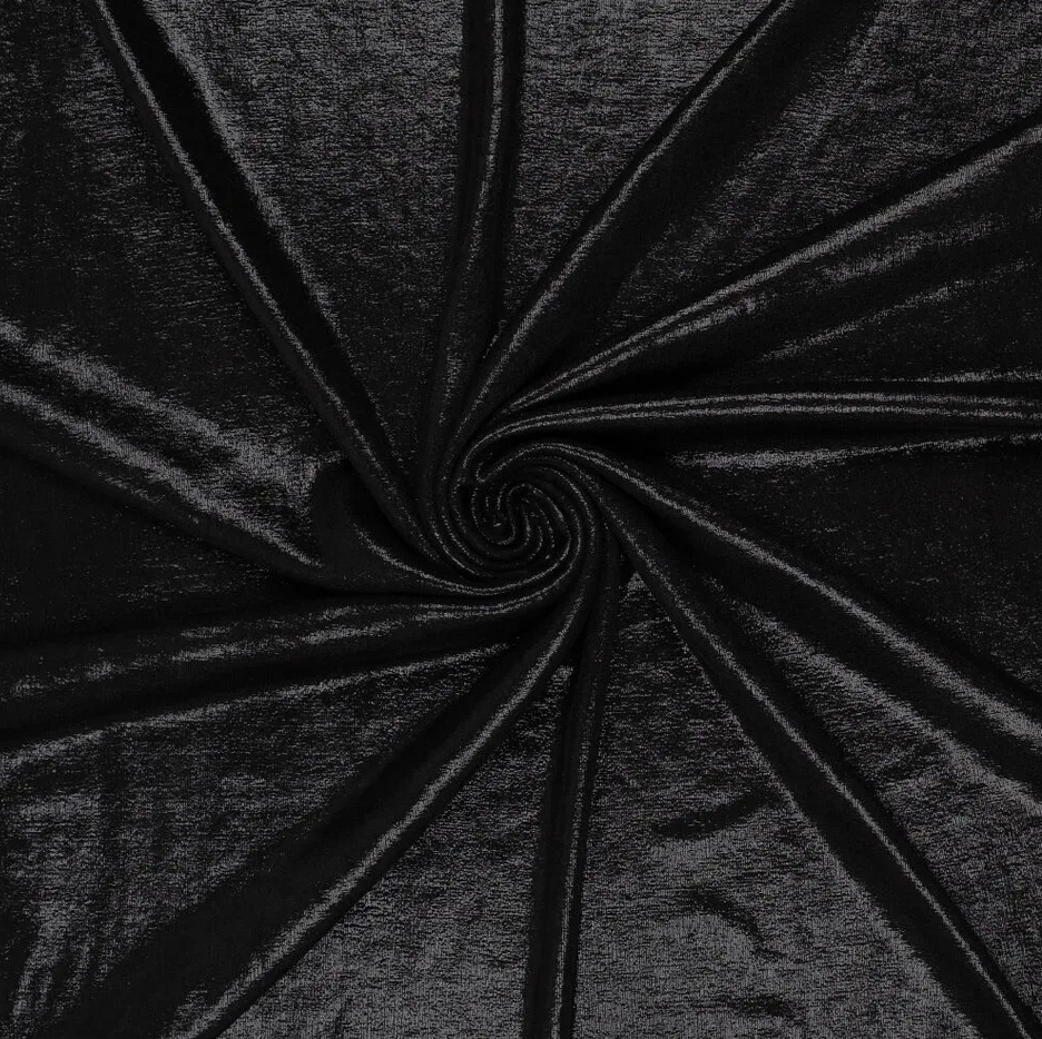 Jersey Slinky Bijoux Foil Black