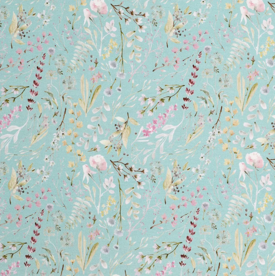 Jersey Viscose Petite Florals Mint
