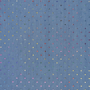 Metallic Drops Denim Blue